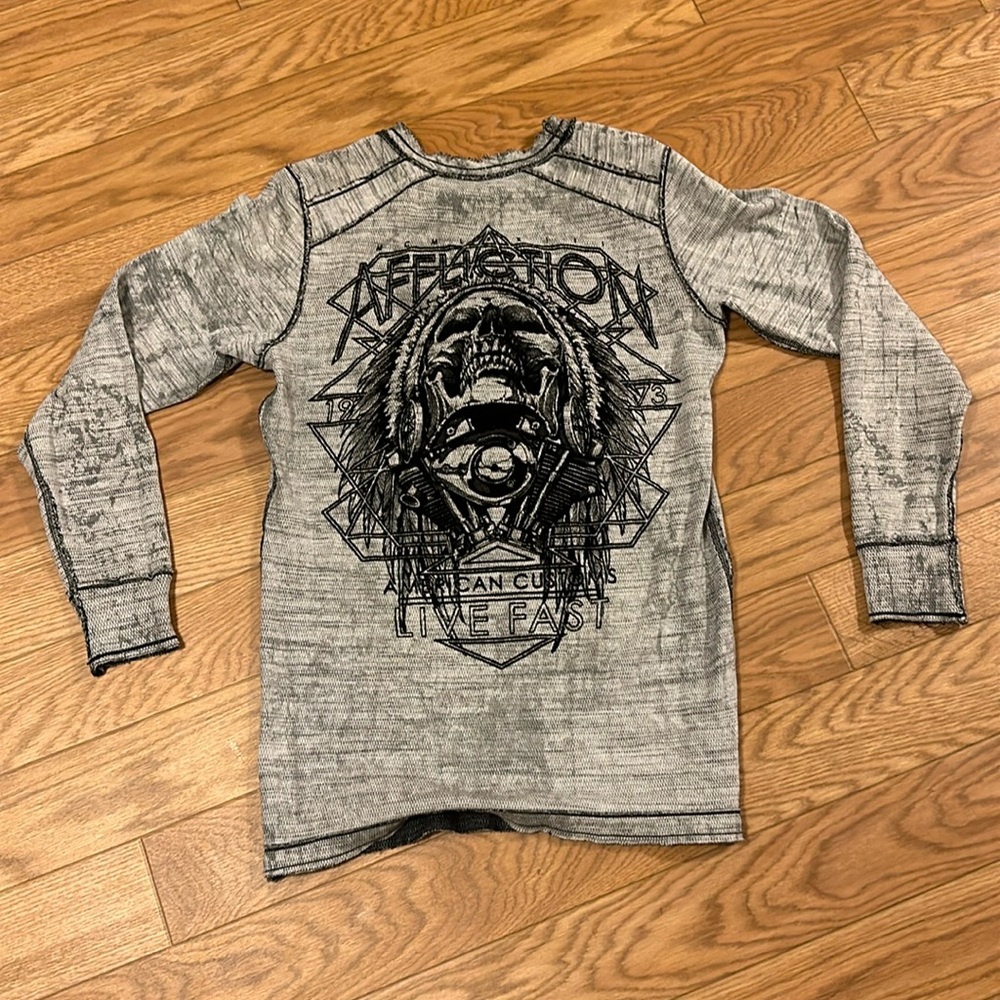 Vintage Affliction Reversible Long Sleeve